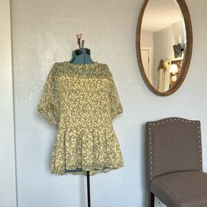 TORRID - Floral Yellow Women's Top